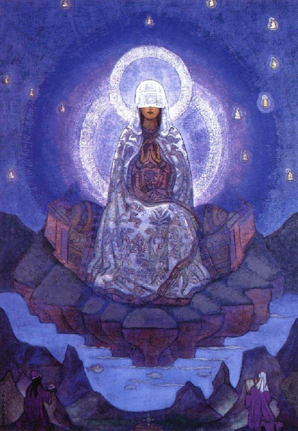 Tableau La mère Divine peint pas Nicolas Roerich